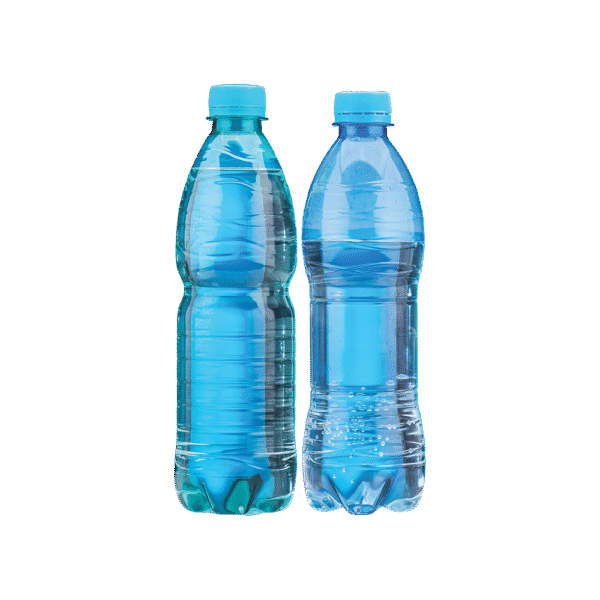 Three bottles of mineral water